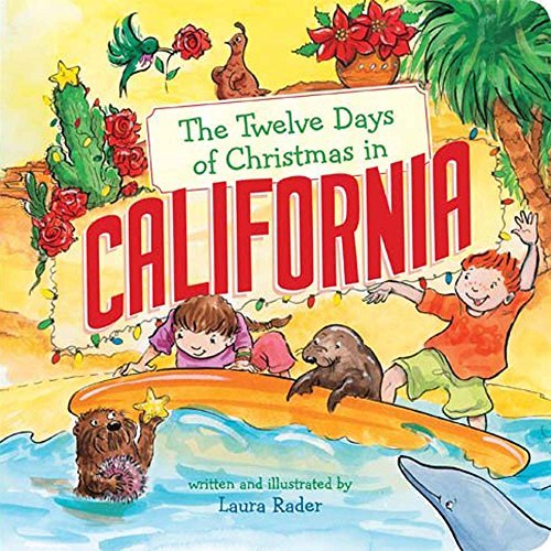 12 days of Christmas in California board book