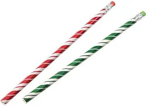 Candy Cane stripe pencils (12 pack)
